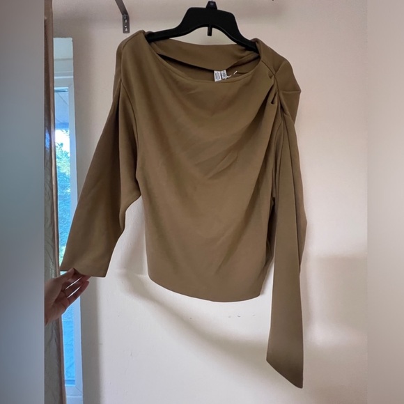 & OTHER STORIES Asymmetric Pleated Top | S - Picture 3 of 7